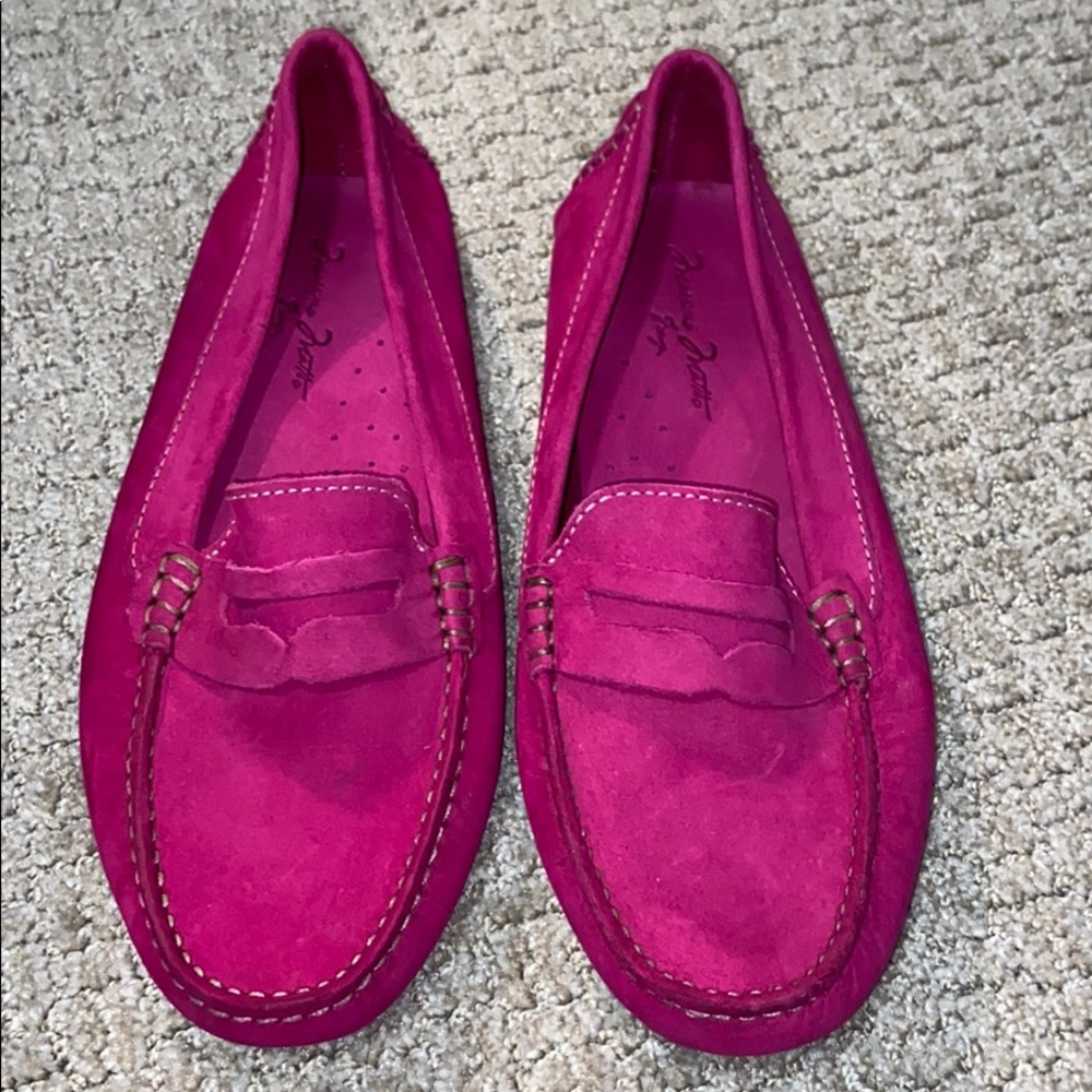 Fuchsia Driving Moccasins